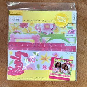 Perfect Pages Scrapbook Kit - Watercolor Flowers